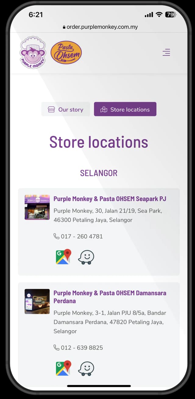 Purple Monkey and Pasta Ohsem